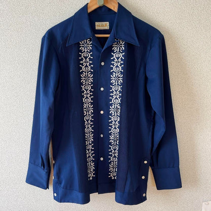 Visvim Men Top L Vintage Open Collar Shirt Navajo Limited Edition VHTF Rare Popu