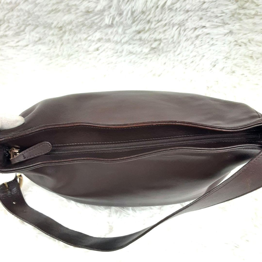 Extremely Rare Made In USA Old Coach 4161 Shoulder Bag Dark Brown Vintage