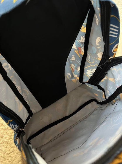 Vans Disney Donald Duck Canvas Backpack Blue Used