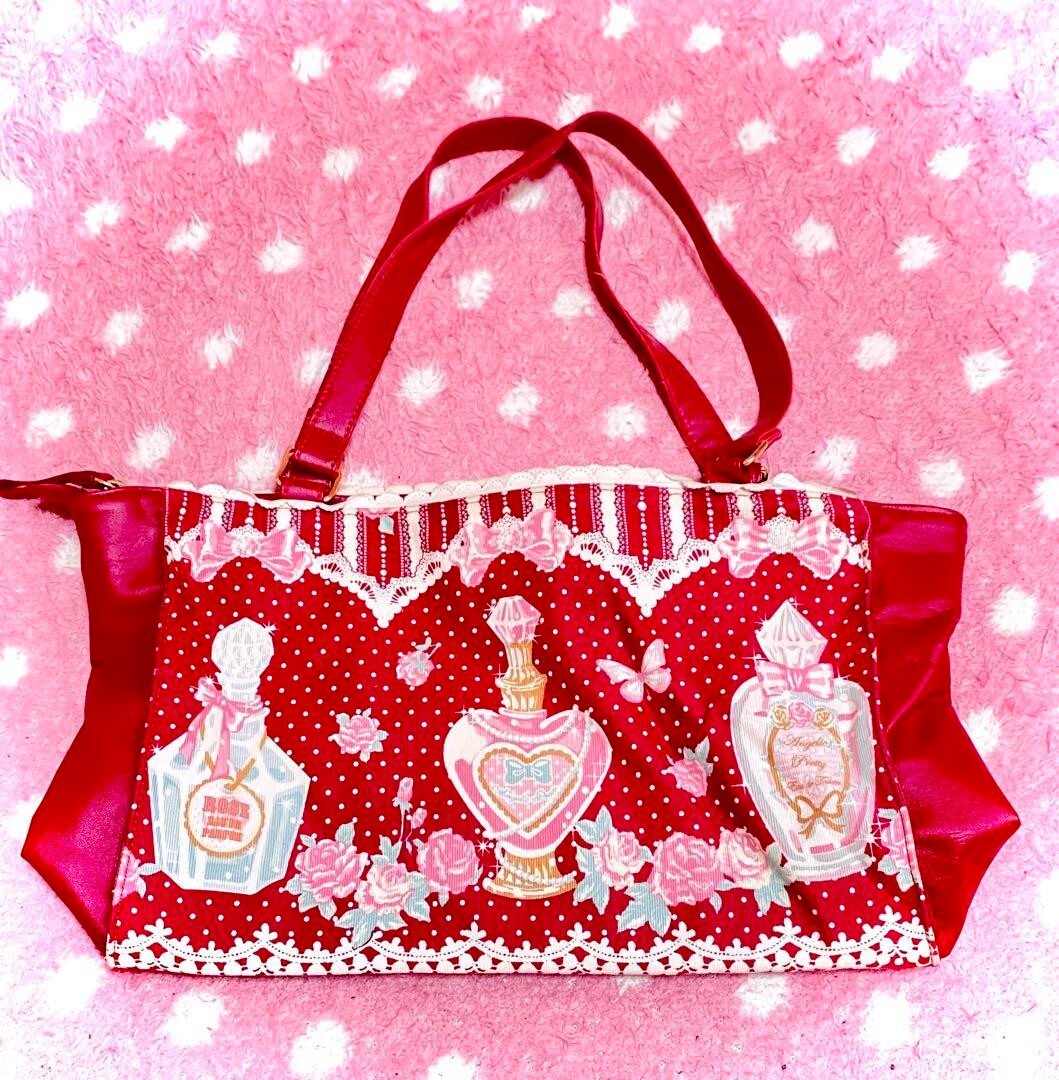 Angelic Pretty Vhtf Rose Toilette Bag LImited Edition Cute design Popular with