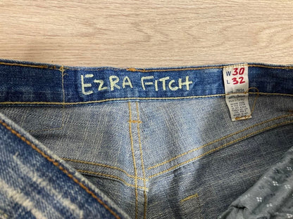 EZRA FITCH Damage Jeans Bootcut W30L32 Indigo