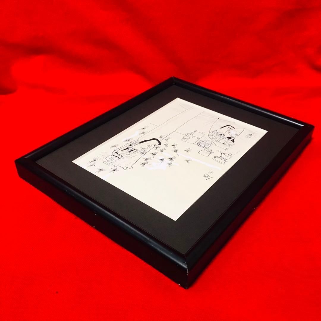 Original Hand-Drawn Artwork by Hisanori Iwamoto Garo Illustration Framed Artwork