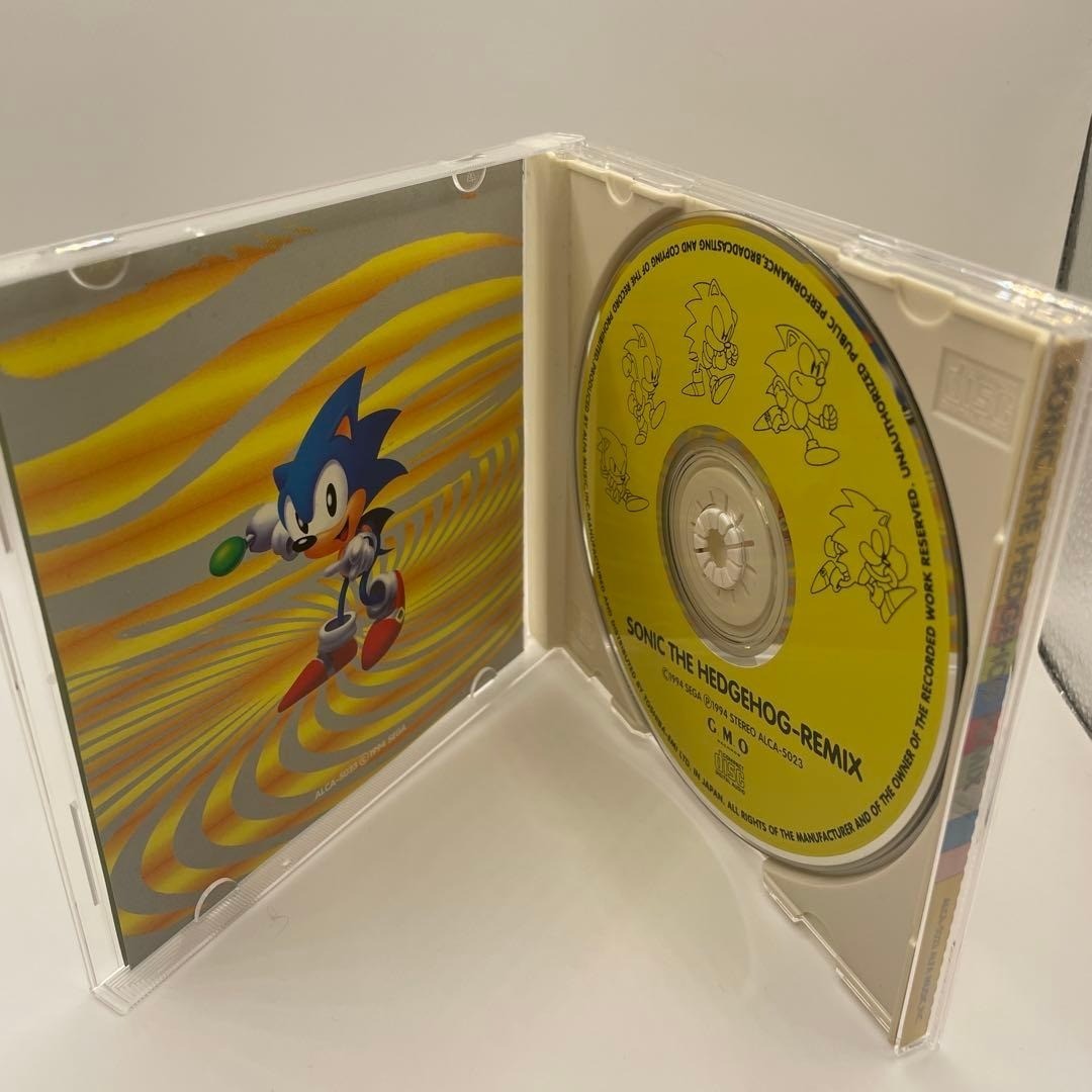 Sonic the Hedgehog Remix Game Soundtrack CD SEGA Black Music Style Guitar Sax
