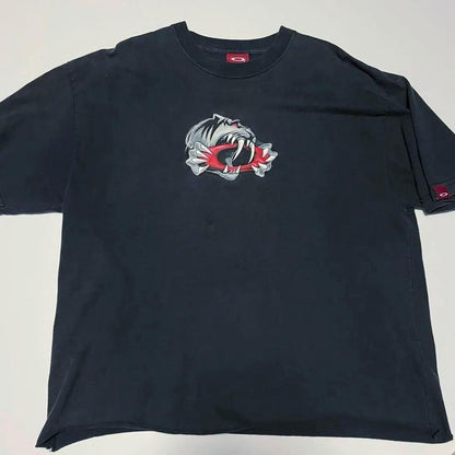 Oakley Tiger 90S T Shirt Size XL Used Vintage Rare Black From JAPAN