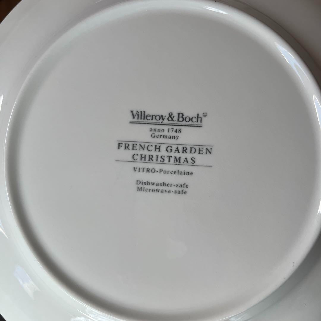 Villeroy & Boch French Garden Christmas Plate Set of 6 Rare