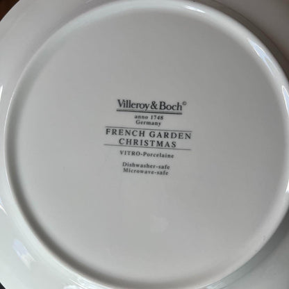 Villeroy & Boch French Garden Christmas Plate Set of 6 Rare
