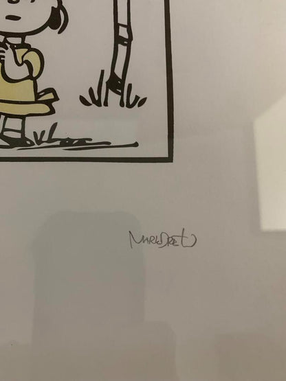 Mark drew silkscreen edition, autographed and framed