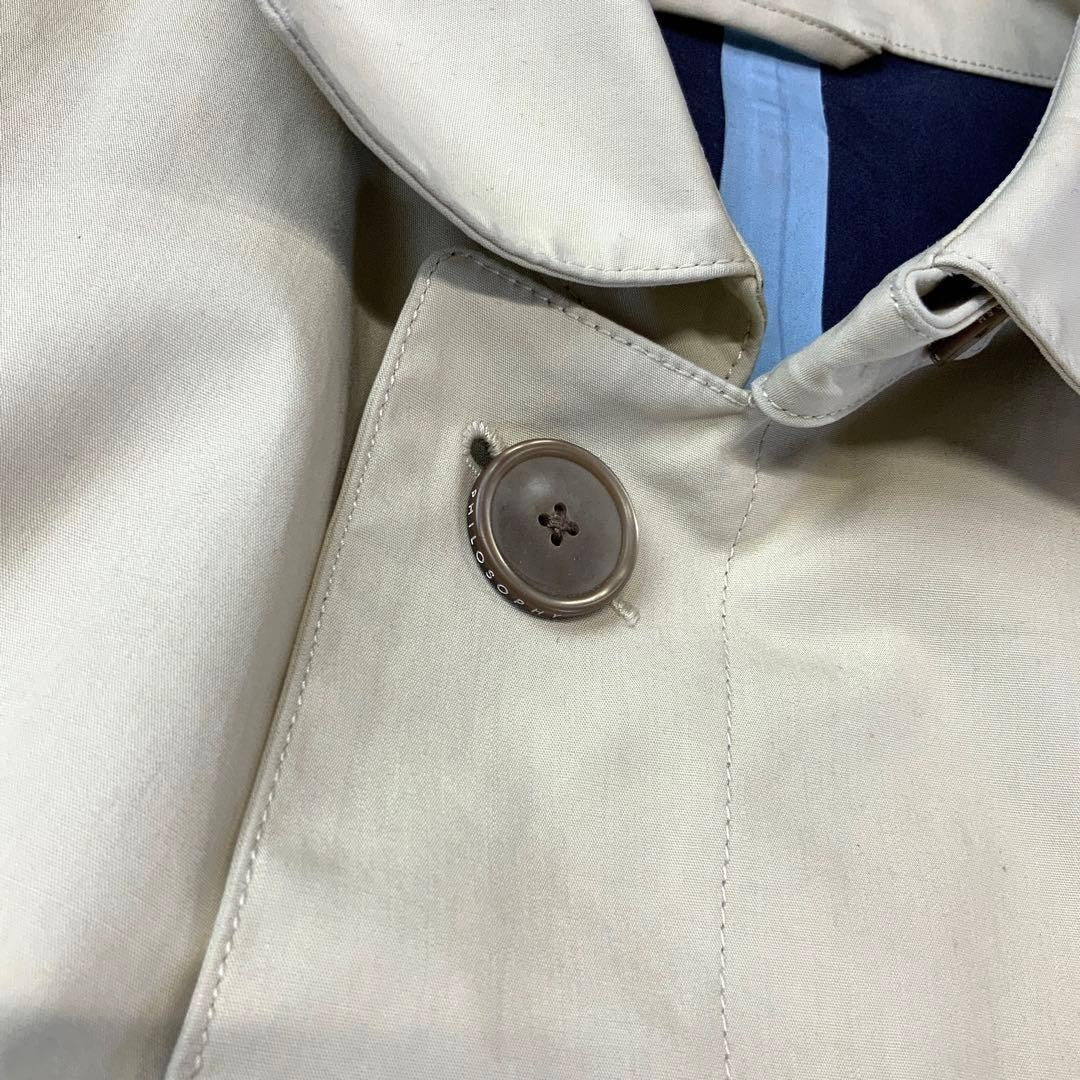 MACKINTOSH PHILOSOPHY Trench Coat Beige Asian fit L 40 US size M Cotton Used