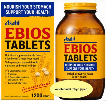 【 Asahi EBIOS Yeast Supplement 】1200 Tablets Nutritional Support from Japan