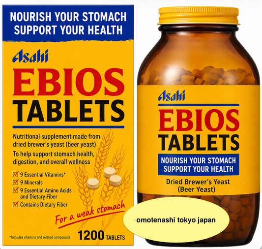 【 Asahi EBIOS Yeast Supplement 】1200 Tablets Nutritional Support from Japan