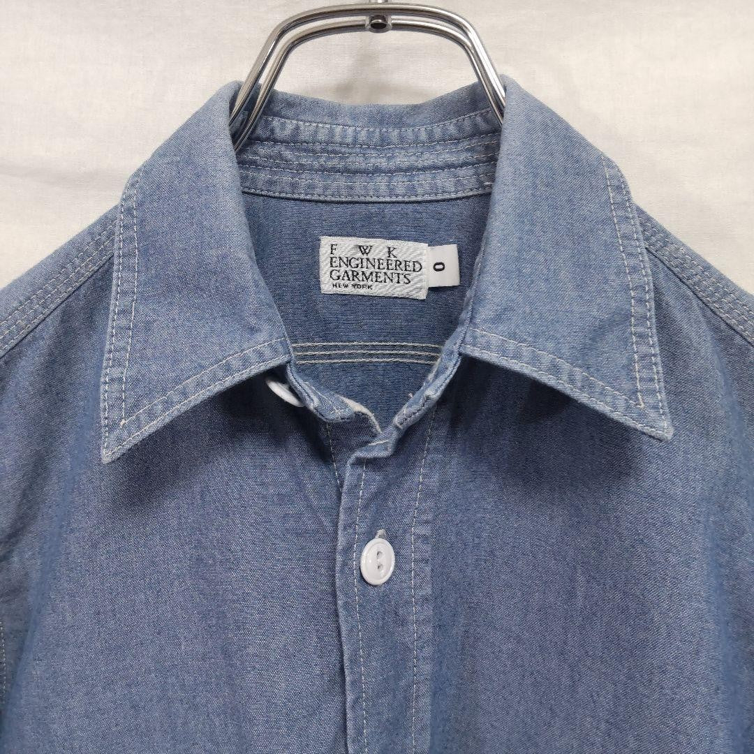 Engineered Garments Chambray Work Shirt 100% Cotton Vintage Made in USA