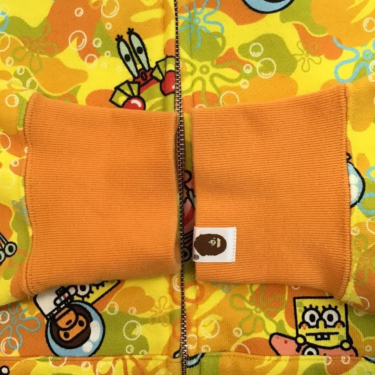BAPE × Sponge Bob Milo shark full zip hoodie A Bathing Ape Size L Used