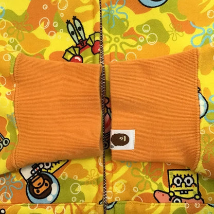 BAPE × Sponge Bob Milo shark full zip hoodie A Bathing Ape Size L Used