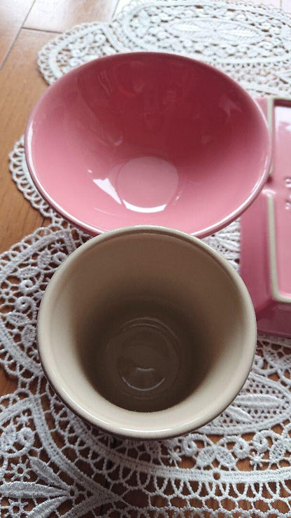 Le Creuset Condiment Cup Plate Rose Quartz Maison de Paris color berry Unused