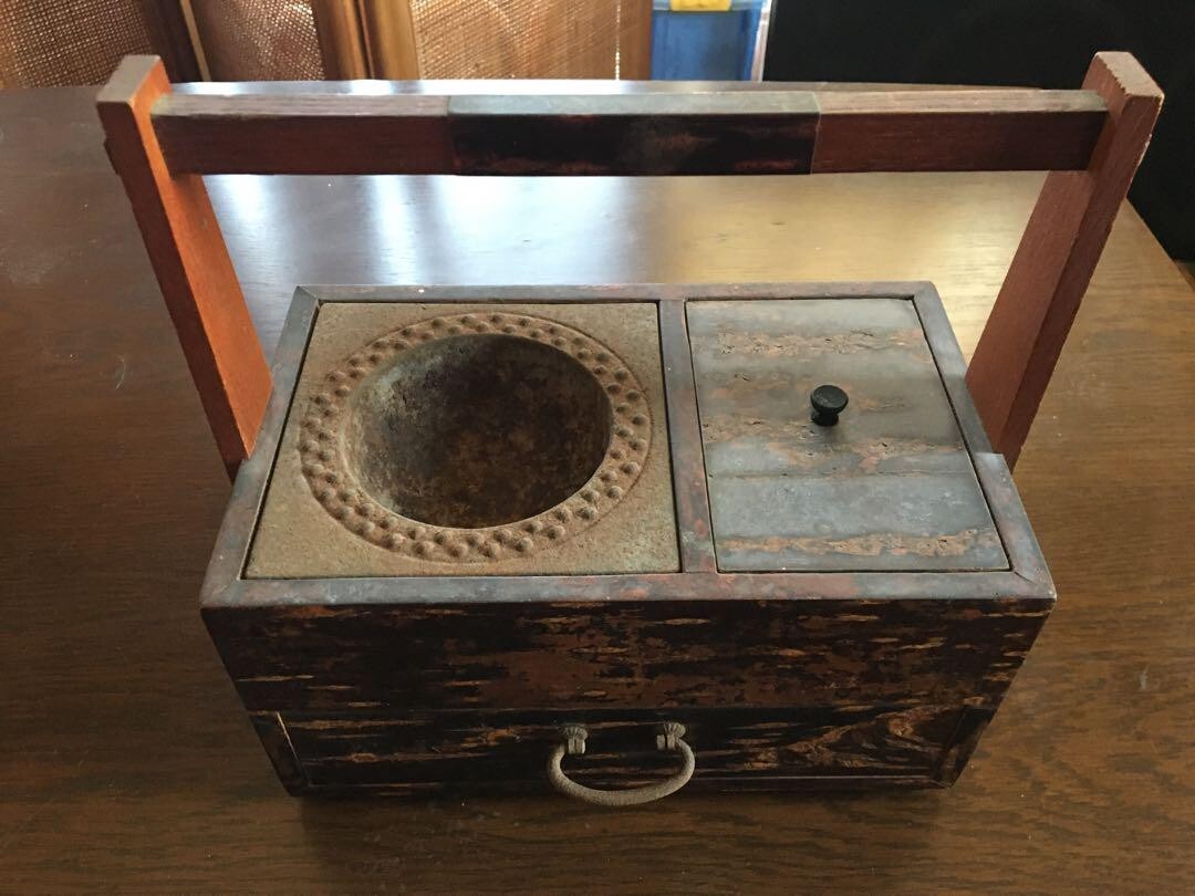 Showa Retro Handmade Tobacco Tool Set with Kissel