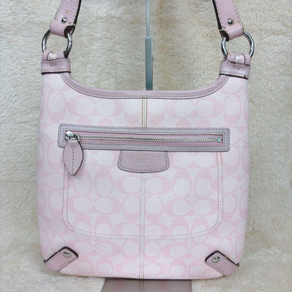 COACH Signature Shoulder Bag Pink