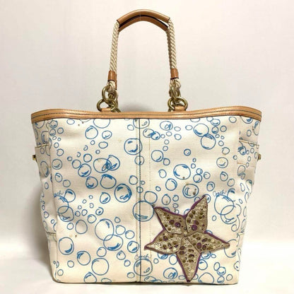 Rare COACH tote bag marine motif A4 storage large capacity bag