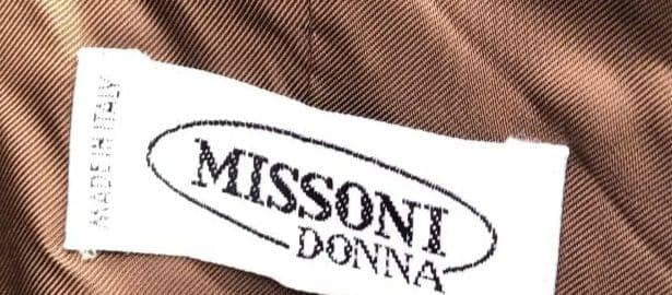 MISSONI DONNA Women XL Long Coat Cashmere Made In Italy Dark Brown Luxury Unique
