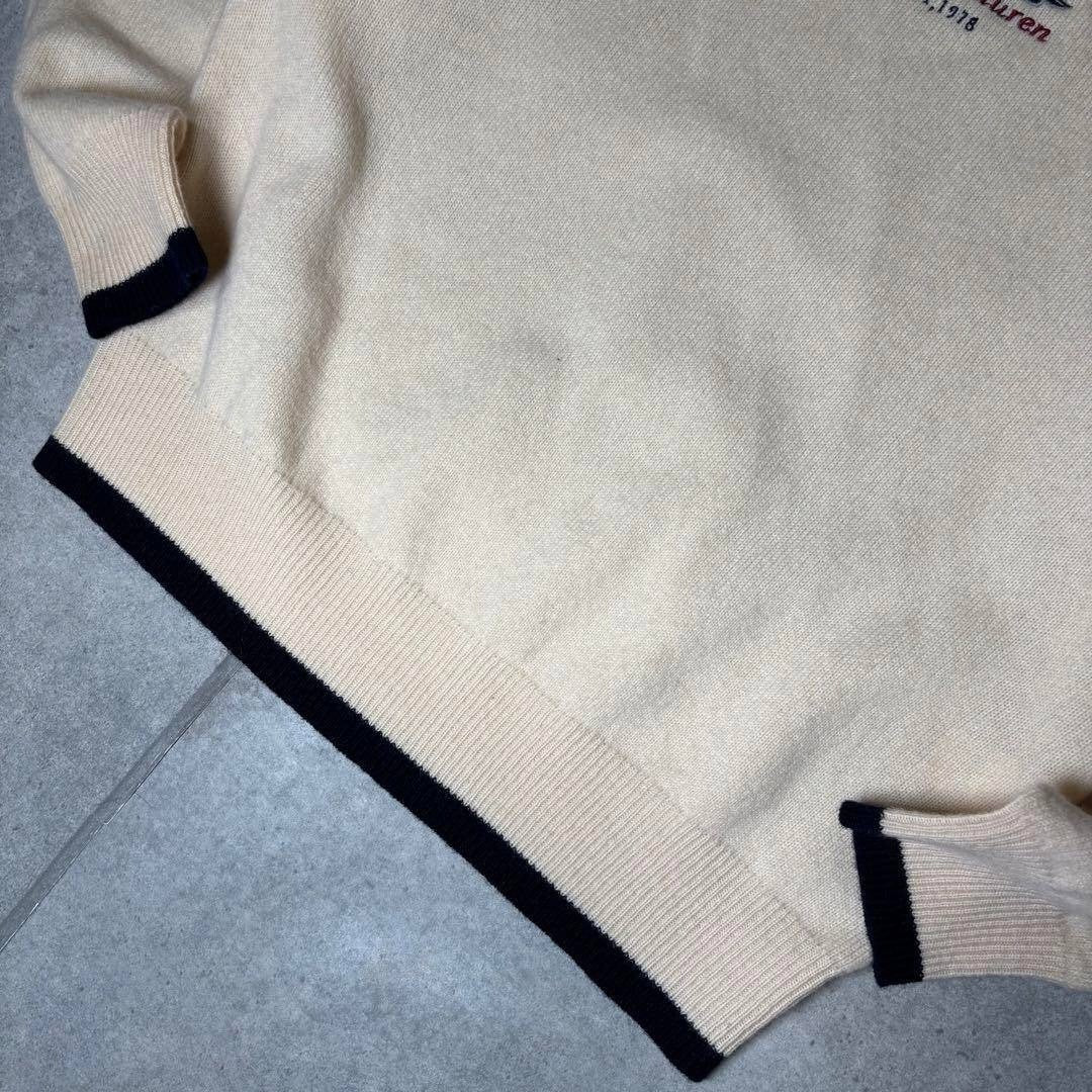 CHAPS Ralph Lauren wool knit with dog and animal embroidery from the 1990s