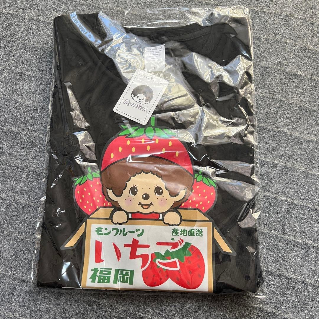 Fukuoka Monchhichi Strawberry Character T-shirt L size