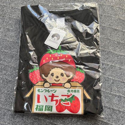 Fukuoka Monchhichi Strawberry Character T-shirt L size