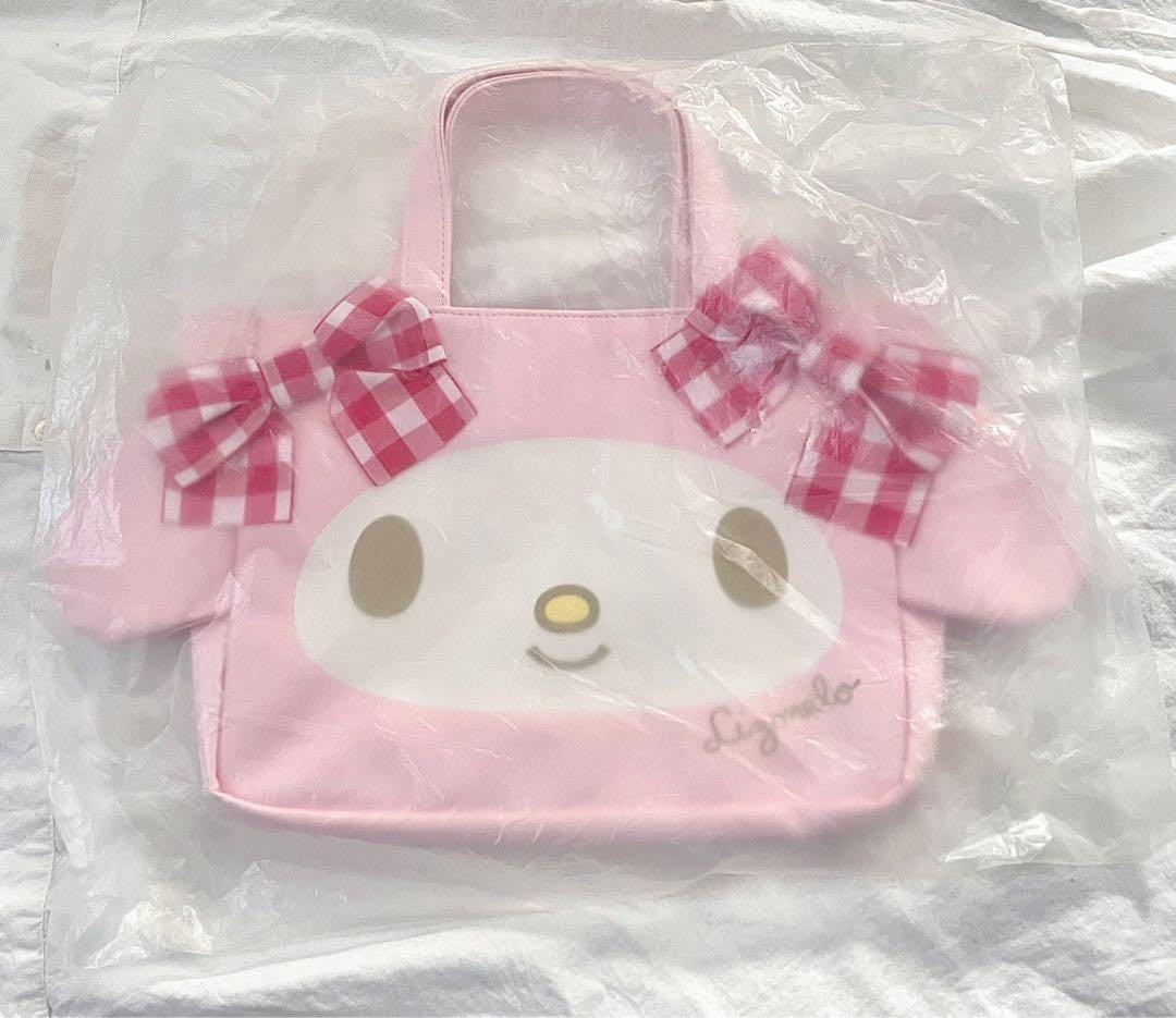 My Melody × Liz Lisa Lizmero Red Ribbon Tote Bag Rare From Japan New