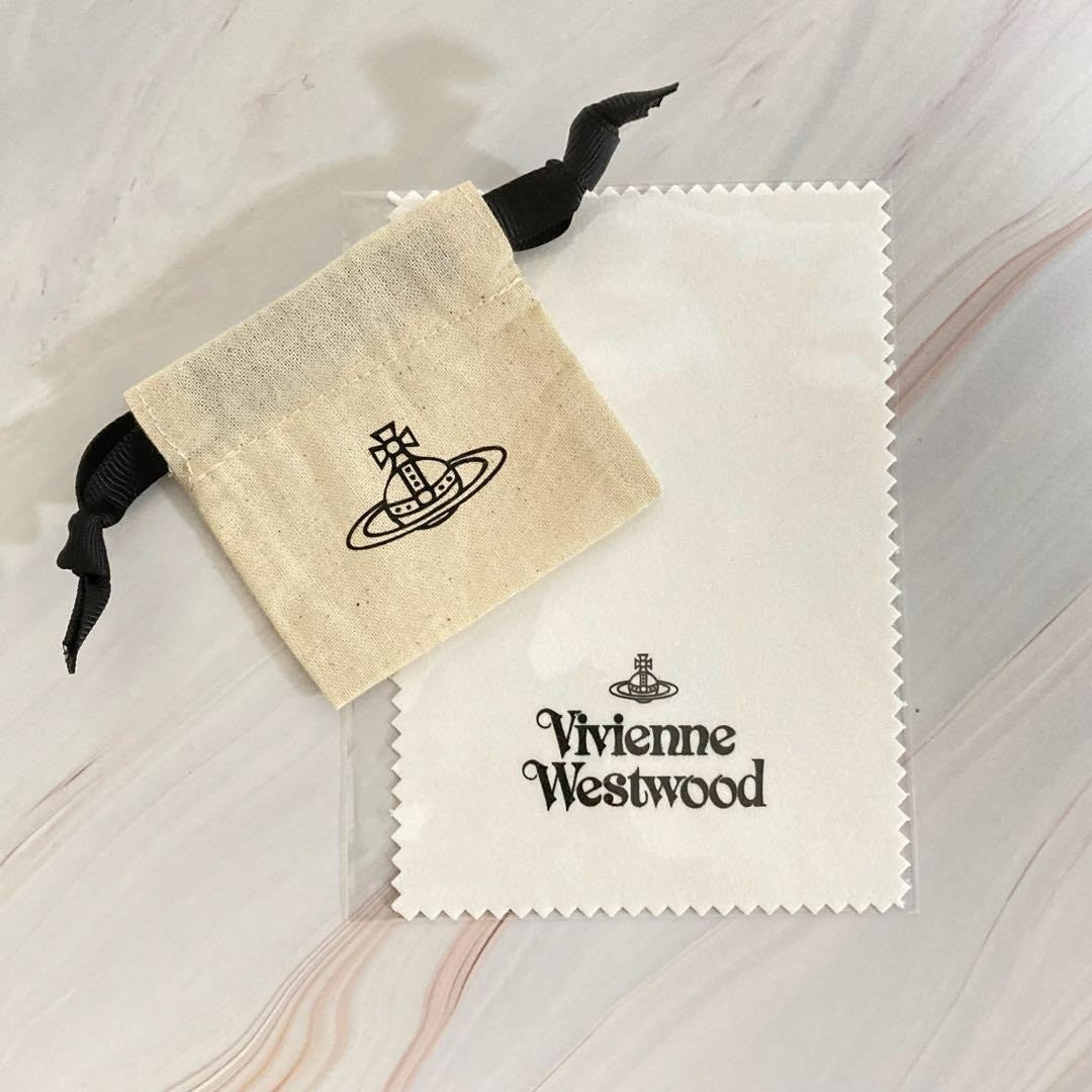 Vivienne Westwood Logo Heart Bracelet Silver Jewelry Japan Rare Gift