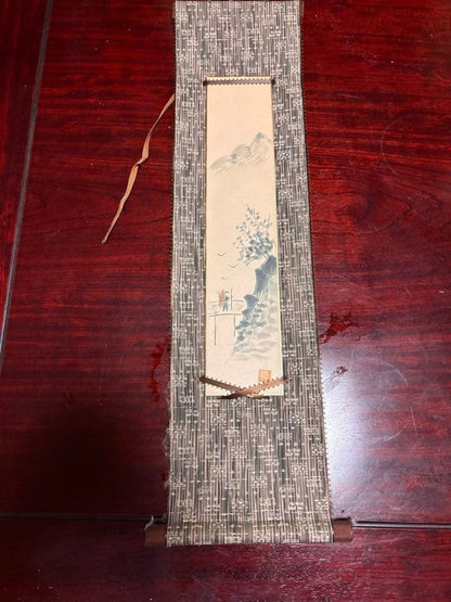 Japanese Landscape Painting Hanging Scroll Antique Landscape Painting