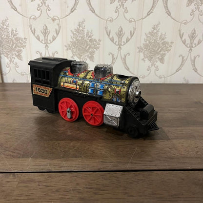 【Antique】Showa Retro Wind-Up SL Puff-Puff Train Locomotive Toy
