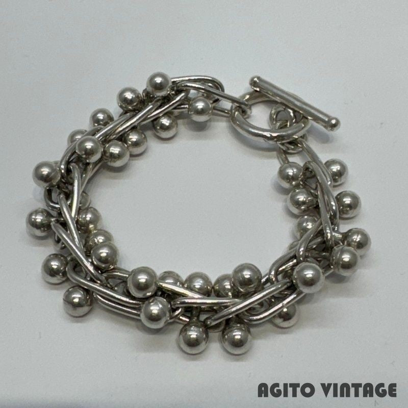UNKNOWN Mexican Jewelry 925 Silver DNA Bracelet 20cm (7.87 in) Used NE51-0