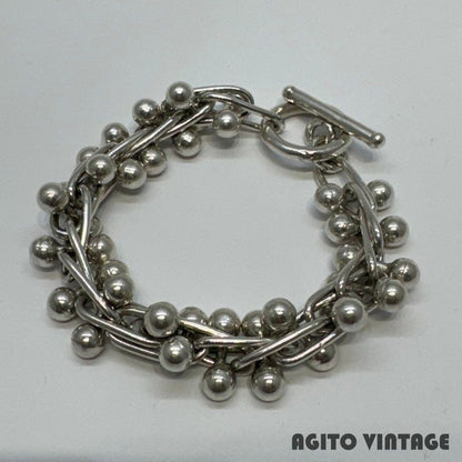 UNKNOWN Mexican Jewelry 925 Silver DNA Bracelet 20cm (7.87 in) Used NE51-0