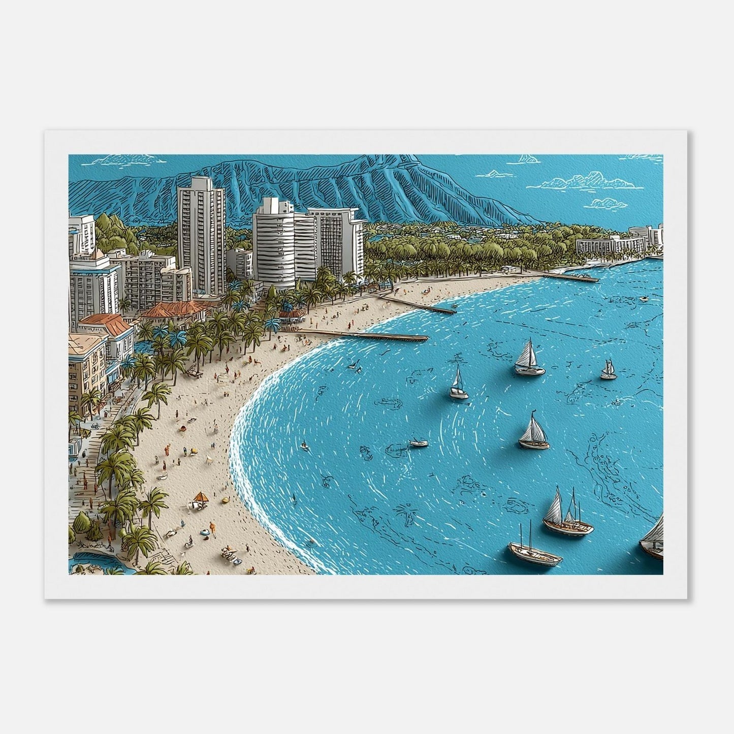 Waikiki Skyline Cruise Hawaii limited 1 item, Leaf Aloha official sales