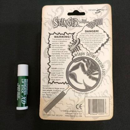 Brand New Stinger Yo-Yo Scorpion Real Scorpion 1996 Retro Toy