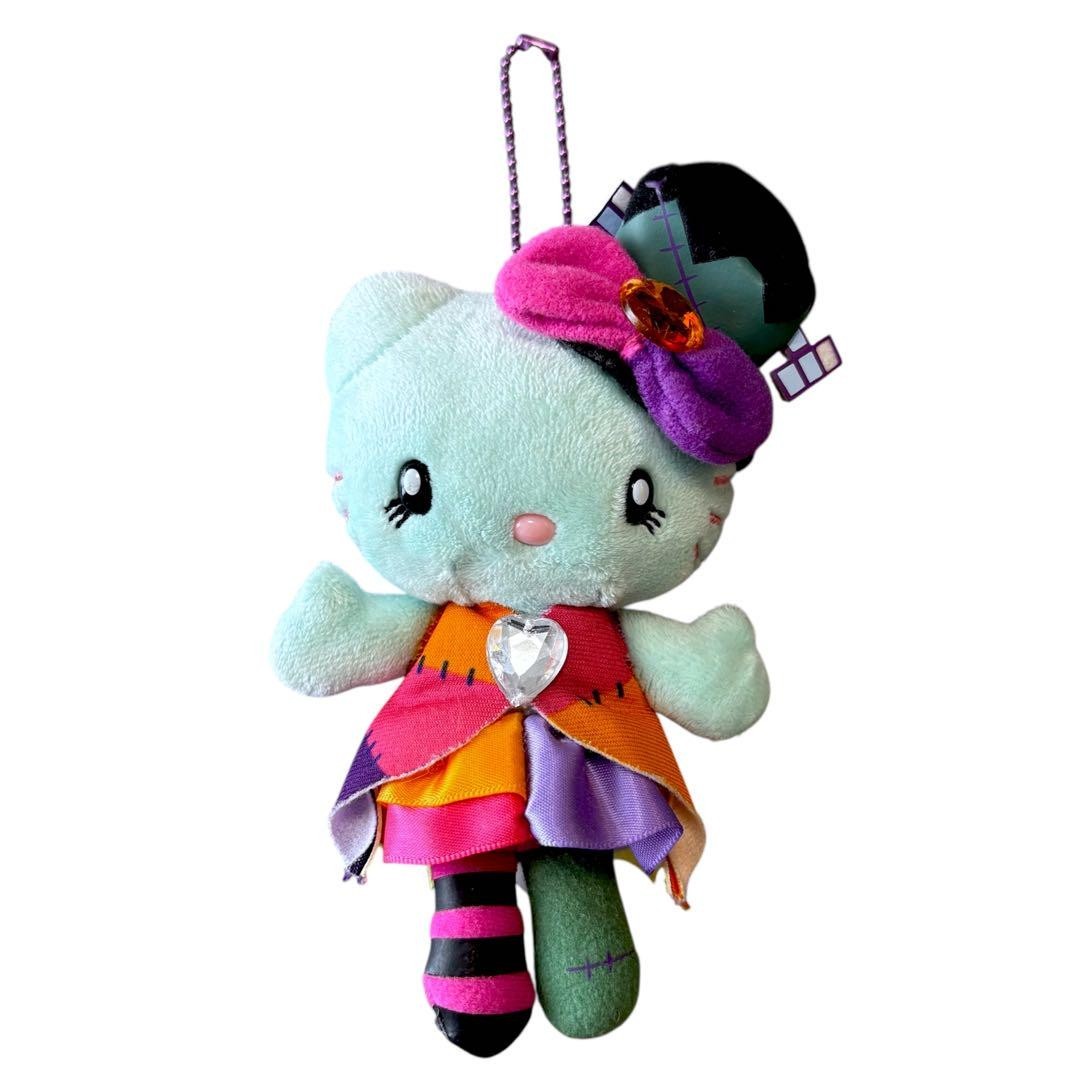 Hello Kitty Frankenstein Halloween Zombie Plush Keychain 2012 USJ Limited