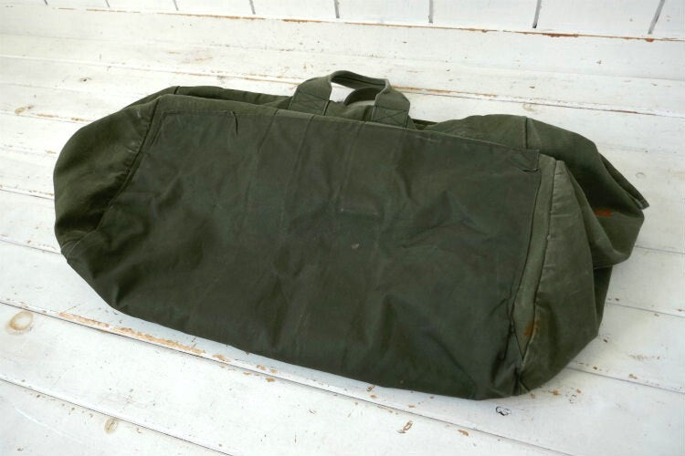 Military US Army USAF LIGHTNING Zipper Vintage Flyers Kit Bag Boston Bag USA