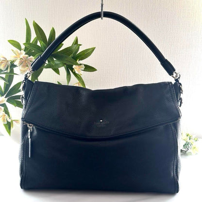 Kate Spade Genuine Leather Tote Bag Large Capacity Business Bag Black