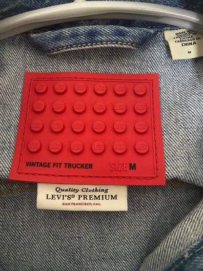 Levi's Lego Denim Jacket Men Collaboration Limited Edition Rare Model VHTF Ameri