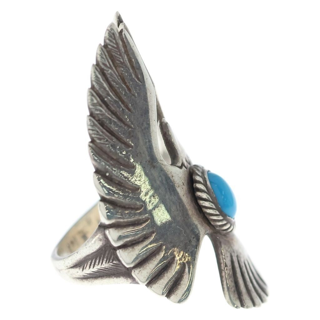 TADY & KING Ginawa Turquoise Eagle Ring Silver
