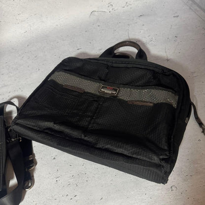 TUMI business bag 2way McNair nylon leather black x brown