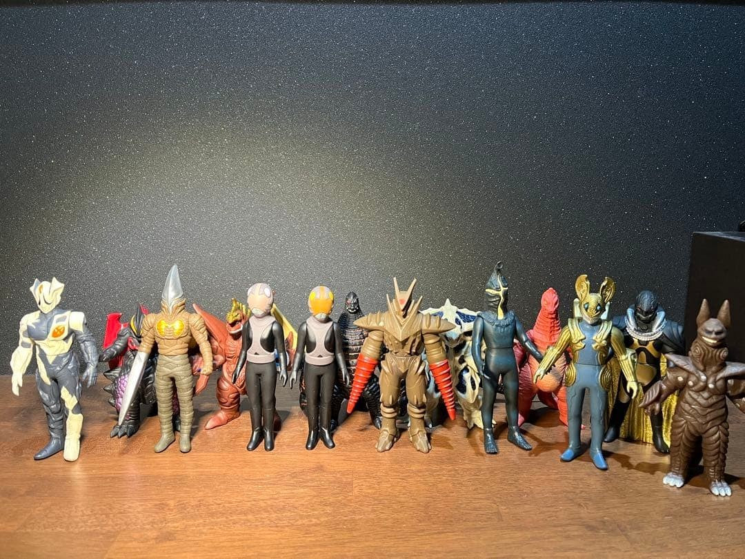 Bandai Ultra Kaiju 500 Series Sofubi Set 14 Figures Lot Authentic Rare