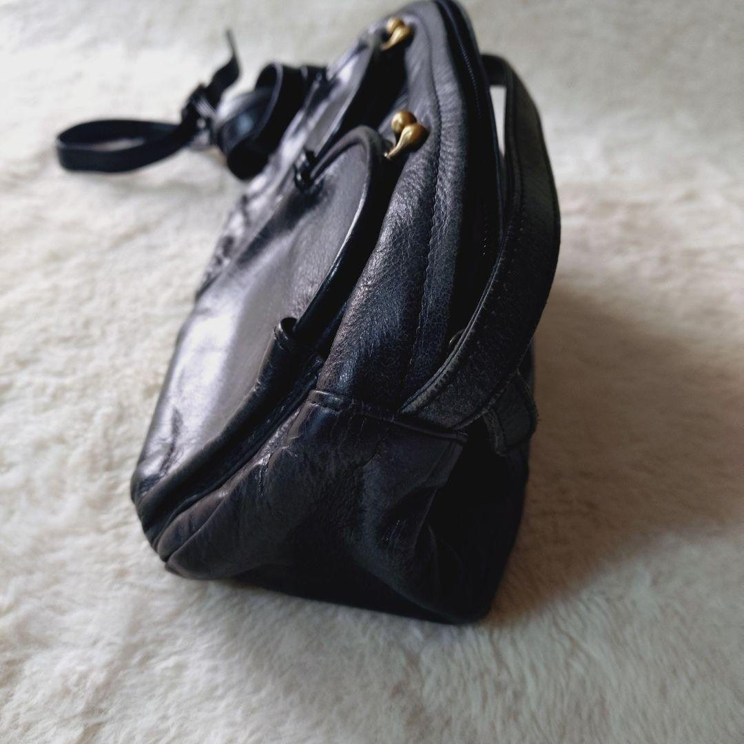 Tsumori Chisato Clasp Shoulder Bag Black 10.2 inches