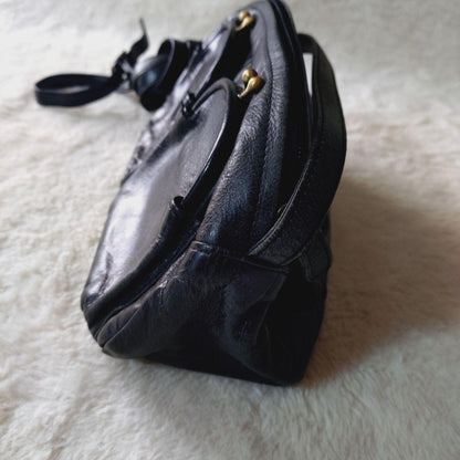 Tsumori Chisato Clasp Shoulder Bag Black 10.2 inches
