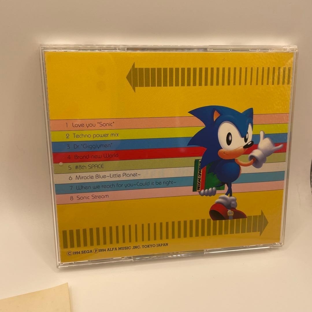 Sonic the Hedgehog Remix Game Soundtrack CD SEGA Black Music Style Guitar Sax