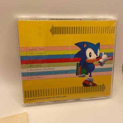 Sonic the Hedgehog Remix Game Soundtrack CD SEGA Black Music Style Guitar Sax