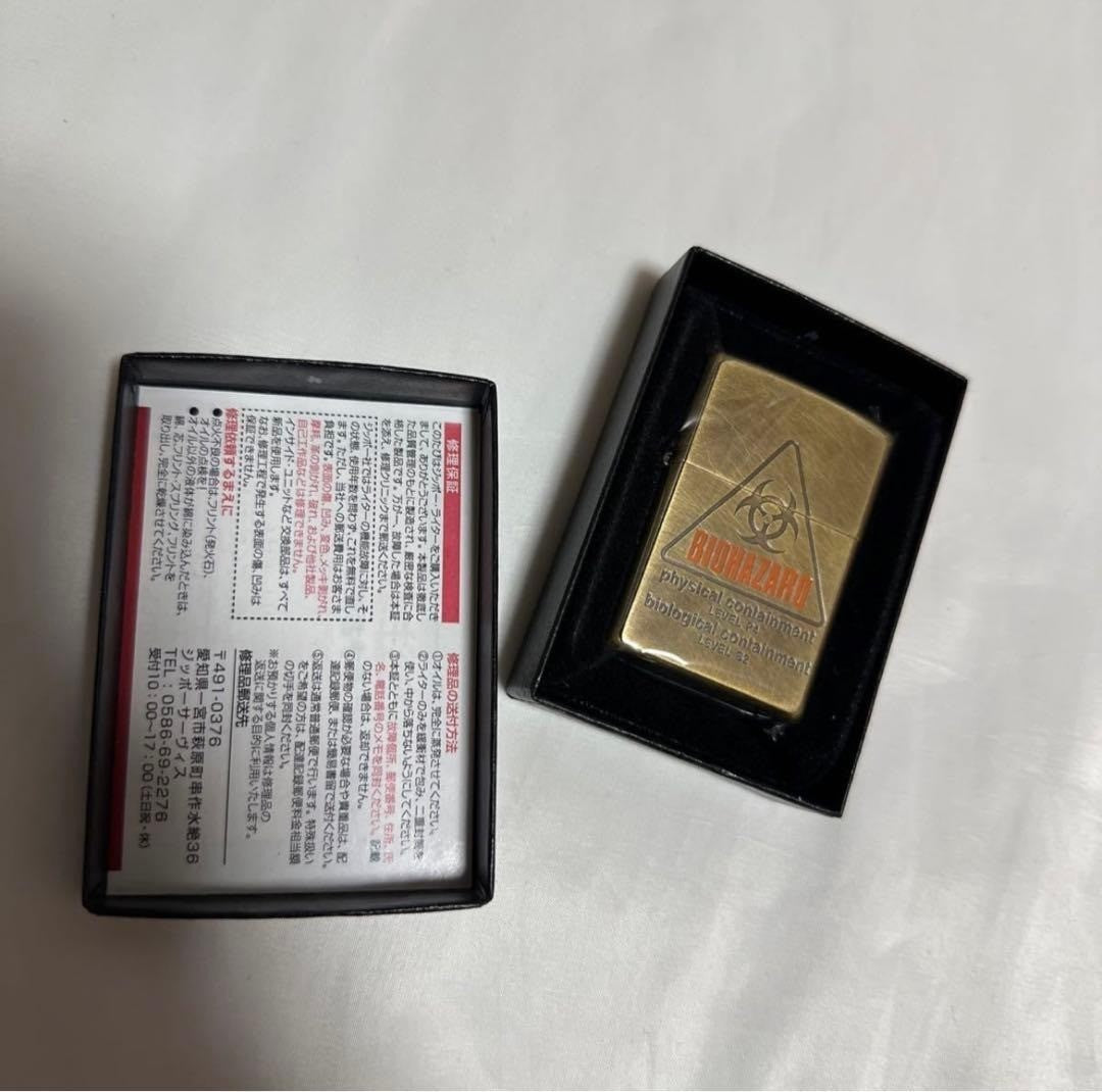 Zippo Lighter Rare Item Biohazard Rare Color Sample Color CAPCOM Antique Finish