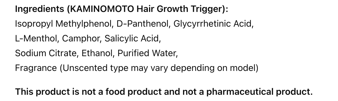 Kaminomoto Hair Growth Thriger 180mL [Hair Growth Tonic] 180ml x 3 Set Japan New