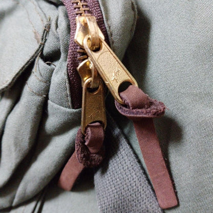 FILSON Fishing Strap Vest Green USA TALON Zip style 132 Vintage RARE