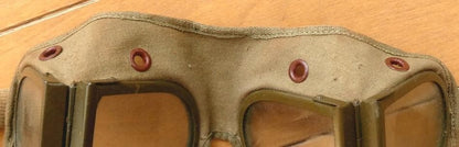 WW2 Imperial Japanese Army Tanker Goggles with Original Leather Case IJA Rare