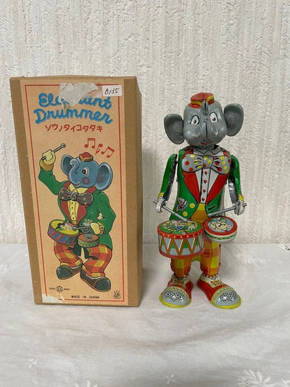 Tin Toy Elephant Antique Vintage