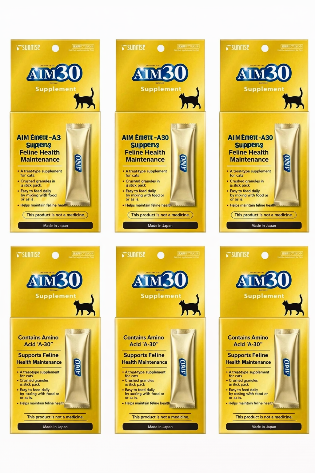 Marukan AIM30 Nutrition Supplements for Cats (3.2g x 7 Pack) Set of 6 NEW
